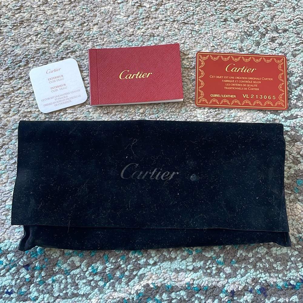 Cartier velvet pouch